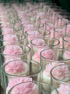 Velas en vaso
