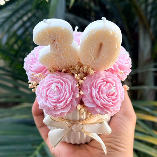 Bouquet con número