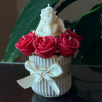 Bouquet rosas con ángel