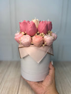 Candle box tulipanes & Peonias