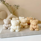 Vela oso con corazón